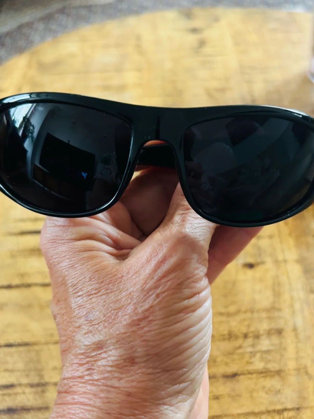 grinderPUNCH Black Wrap Around Super Dark Biker Style Sunglasses Unisex